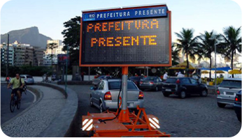 Painel De Mensagem Variável Móvel PMV-M 2000